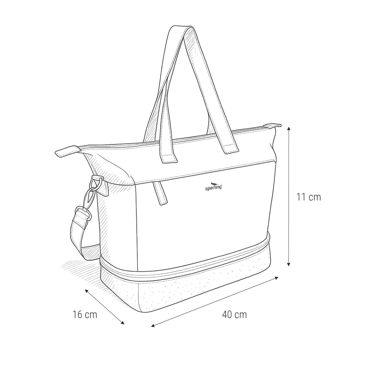 "Divided" Erweiterbarer Shopper
