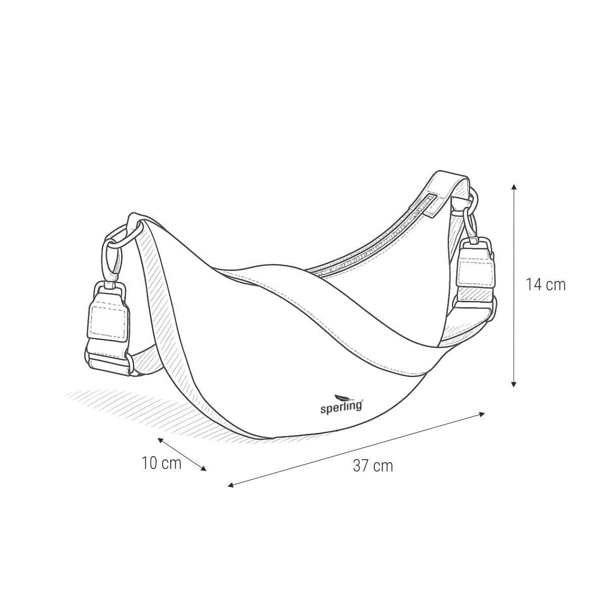 "Easy" Moonbag mit breitem Gurt