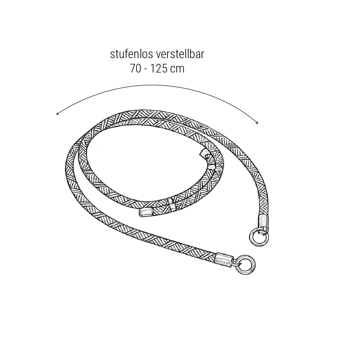 Kordel "Wave" für großes Portemonnaie