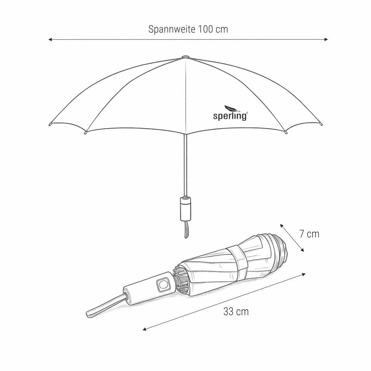 "Rainy" Automatik-Regenschirm