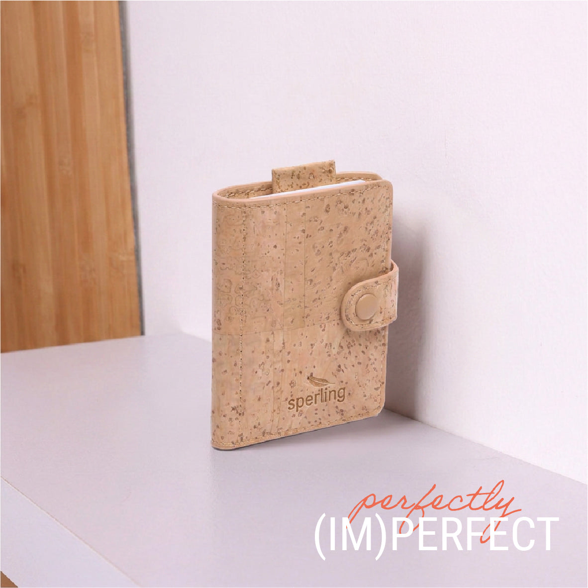 "Minimal" Karten-Portemonnaie mit Münzfach Imperfect