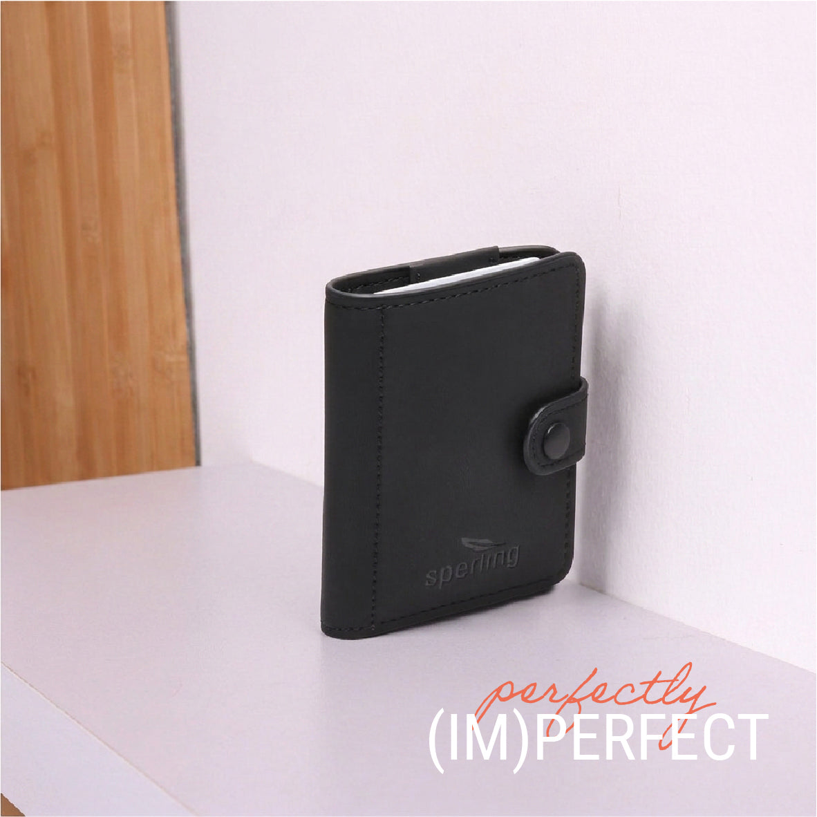 "Minimal" Karten-Portemonnaie mit Münzfach Imperfect