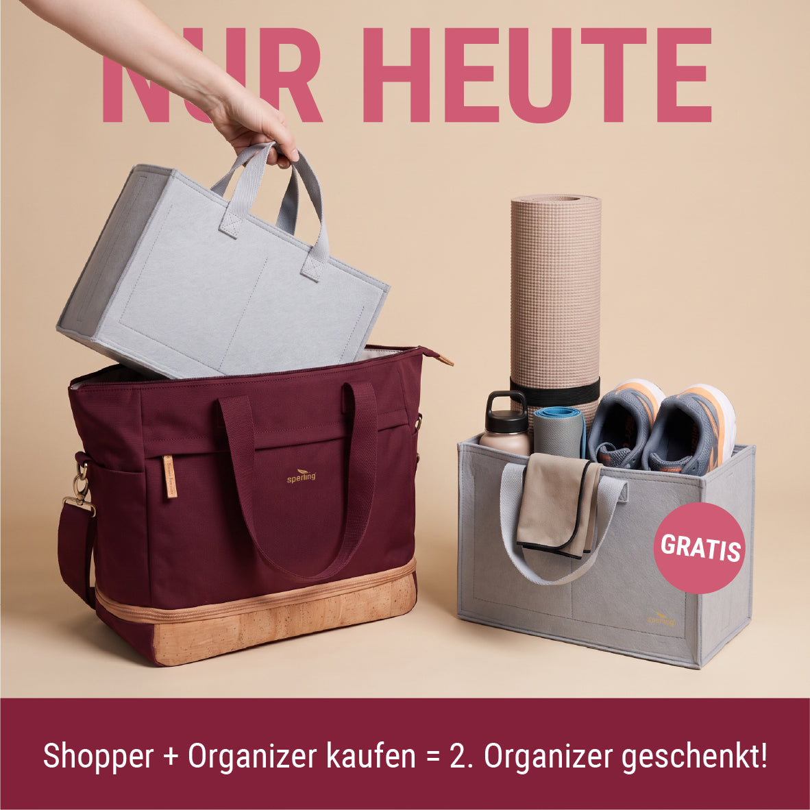 "Divided" Erweiterbarer Shopper