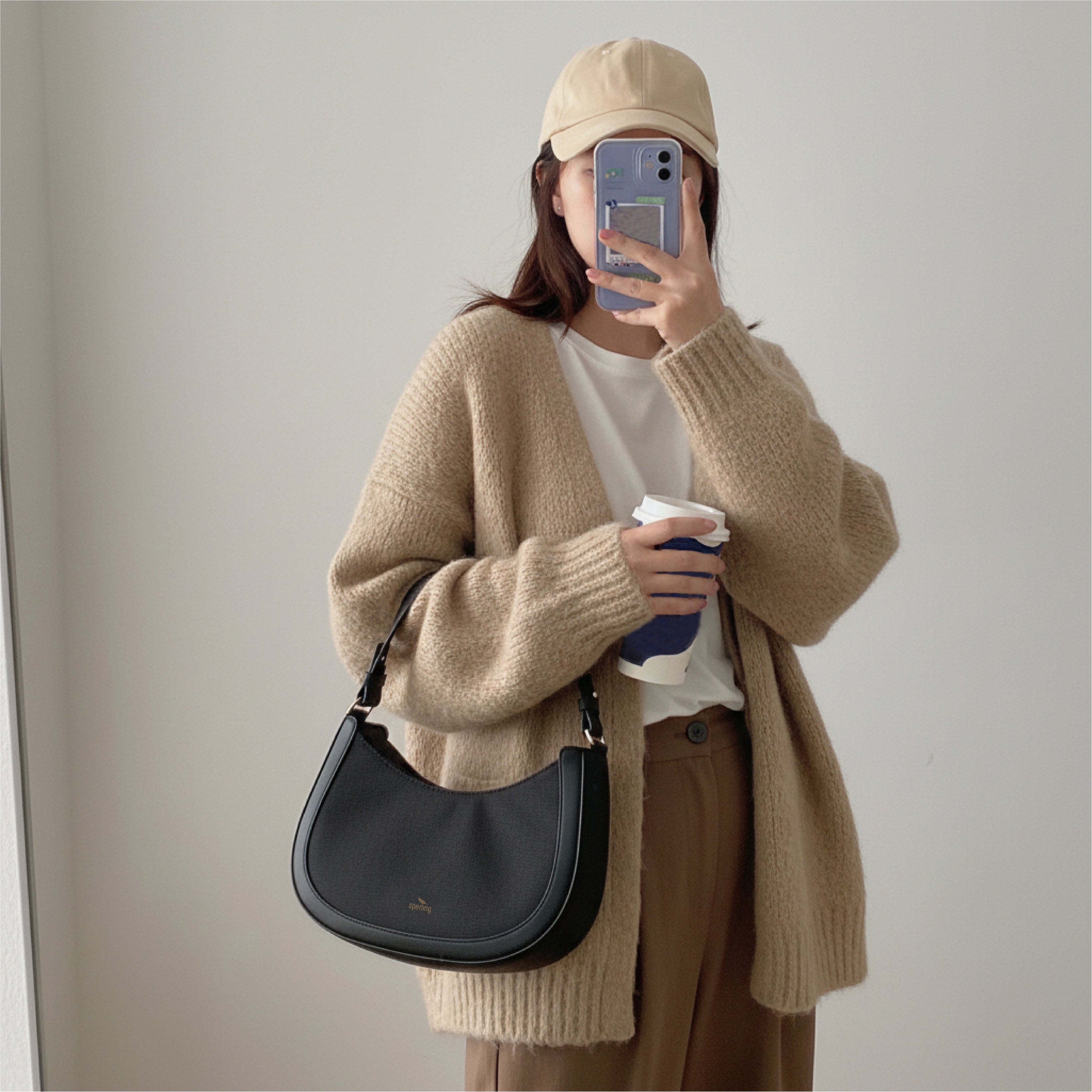 "Sassy" Handtasche mit kurzem Gurt