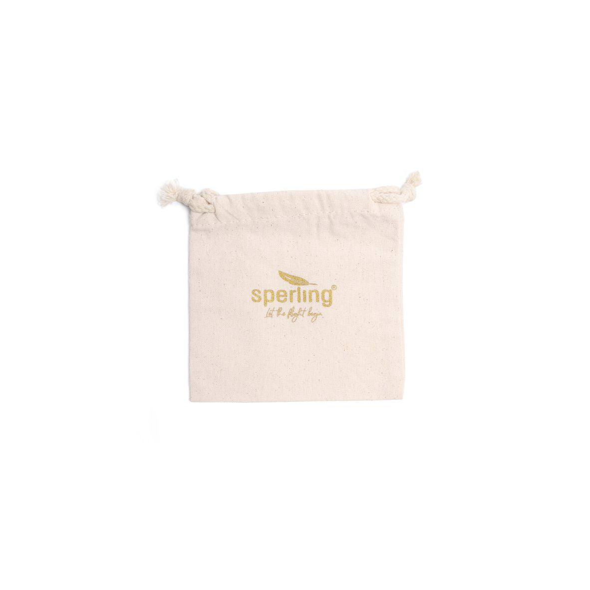 Kleiner Baumwollbeutel mit Sperling Logo