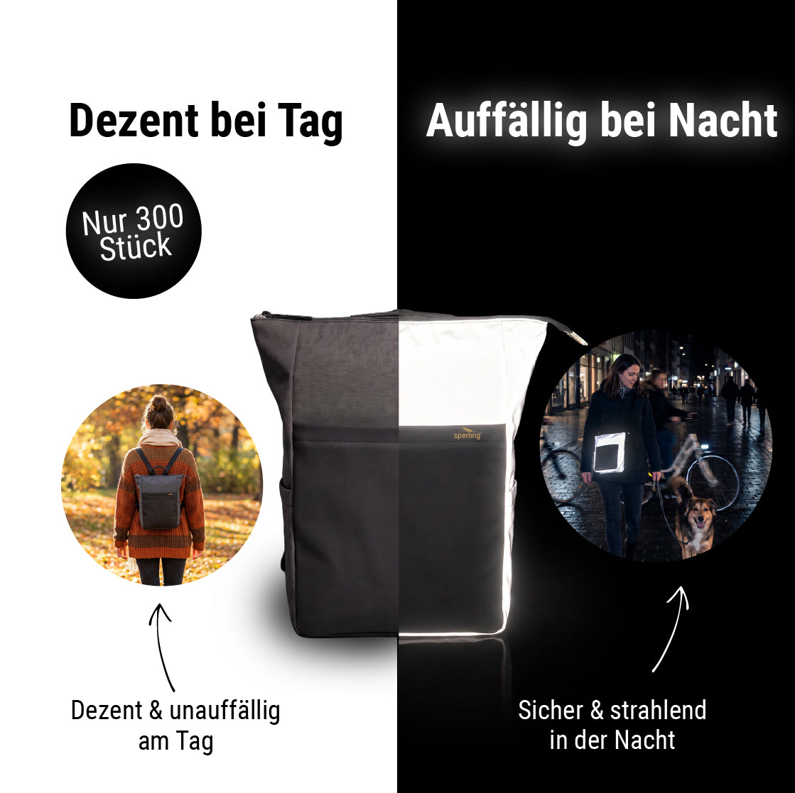Triple-Small Reflective Midnight