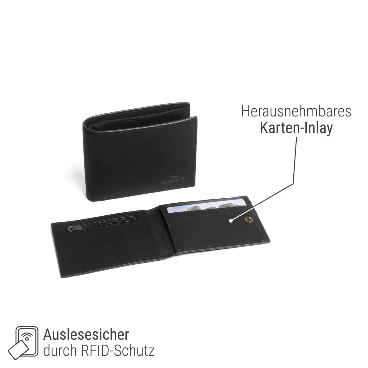 Wallet mit herausnehmbaren Karteninlay #Farbe_Midnight