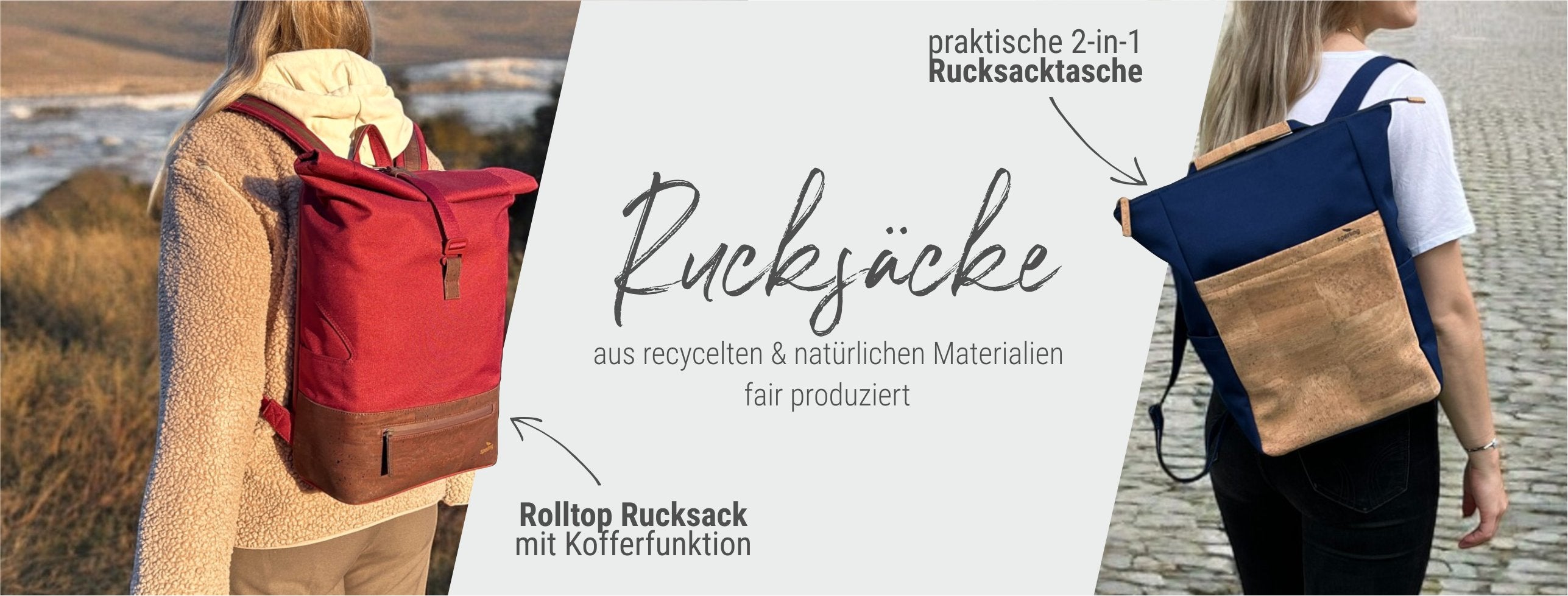 Vegane Rucksäcke