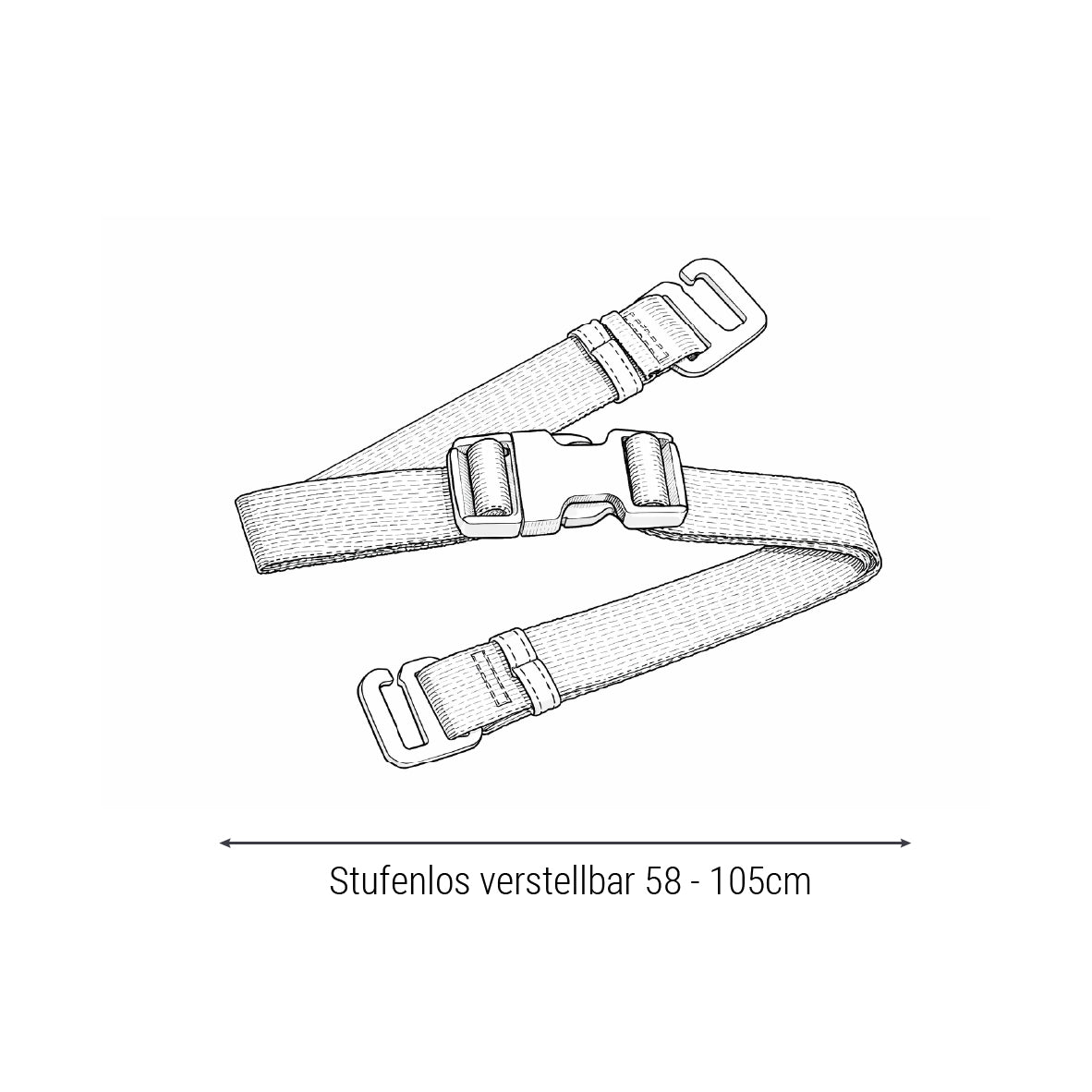 Abnehmbarer Hüftgurt für "Daily" Rolltop Pro
