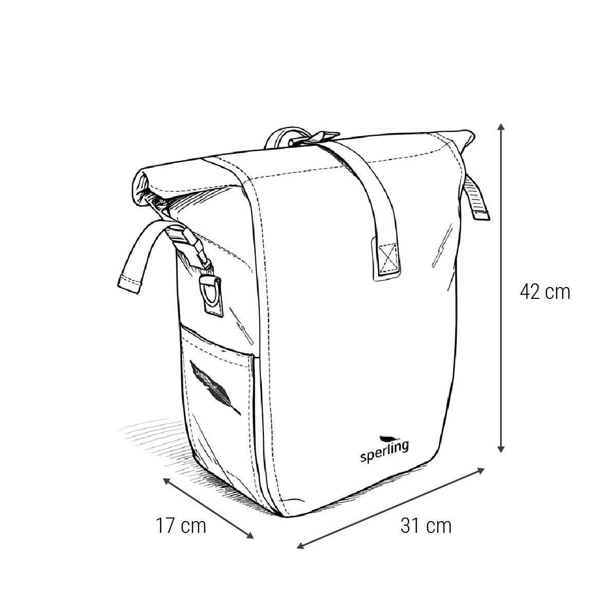 "Solid" Wasserdichte Fahrradtasche