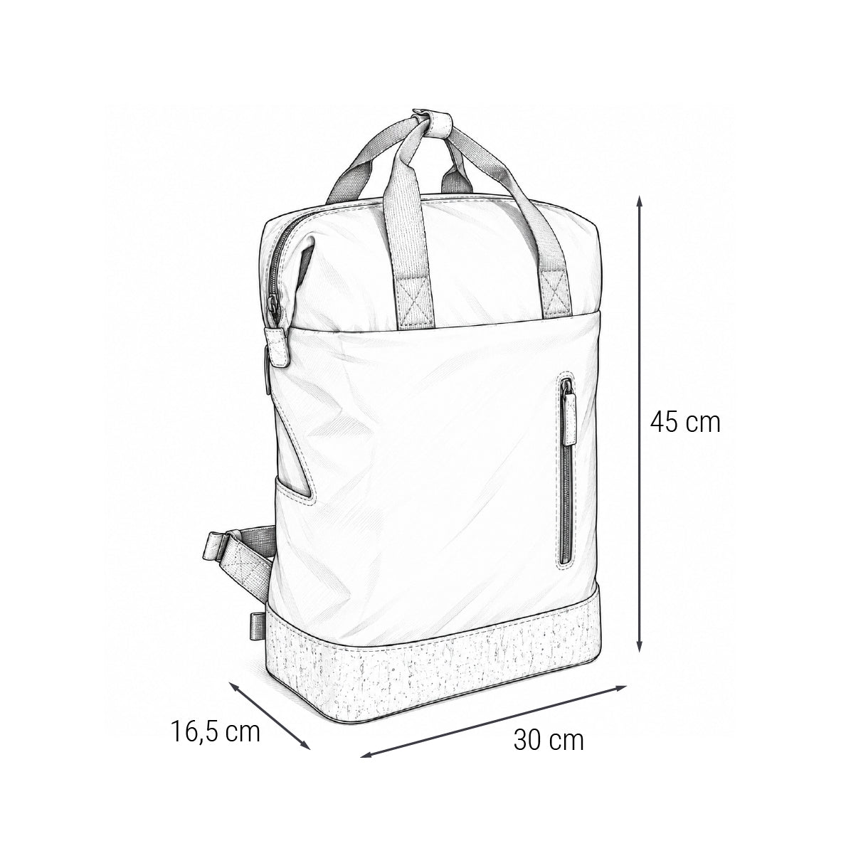 "Urban-Big" Top-Zipper Rucksack