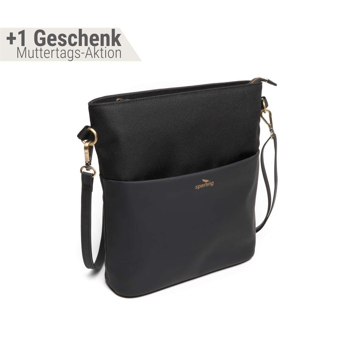 Nachhaltige Damen Handtasche in Schwarz #Farbe_Raven Midnight