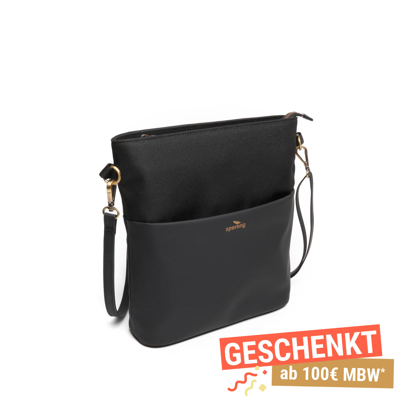 Nachhaltige Damen Handtasche in Schwarz #Farbe_Raven Midnight