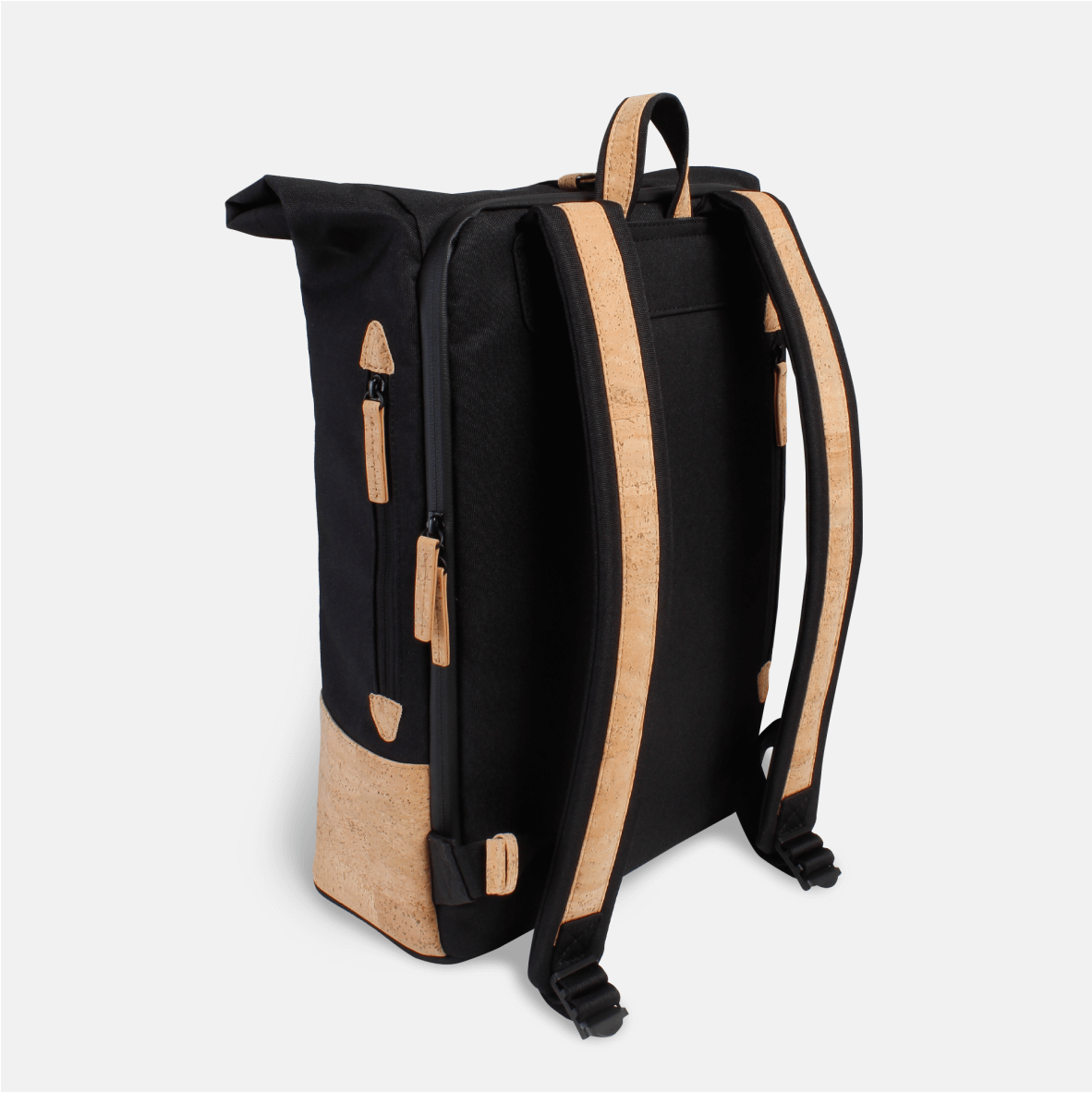 veganer Rucksack nachhaltig schwarz #Farbe_Raven Cream