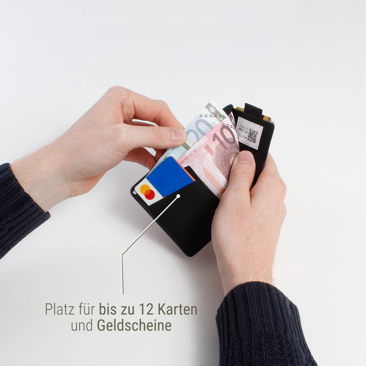 Kartenwallet mit Platz für Geldscheine #Farbe_Midnight