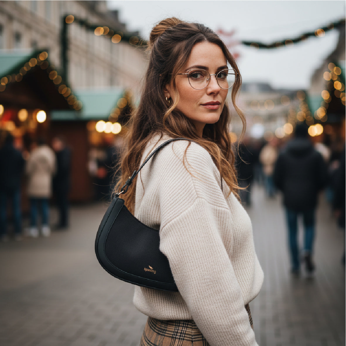 "Sassy" Handtasche mit kurzem Gurt