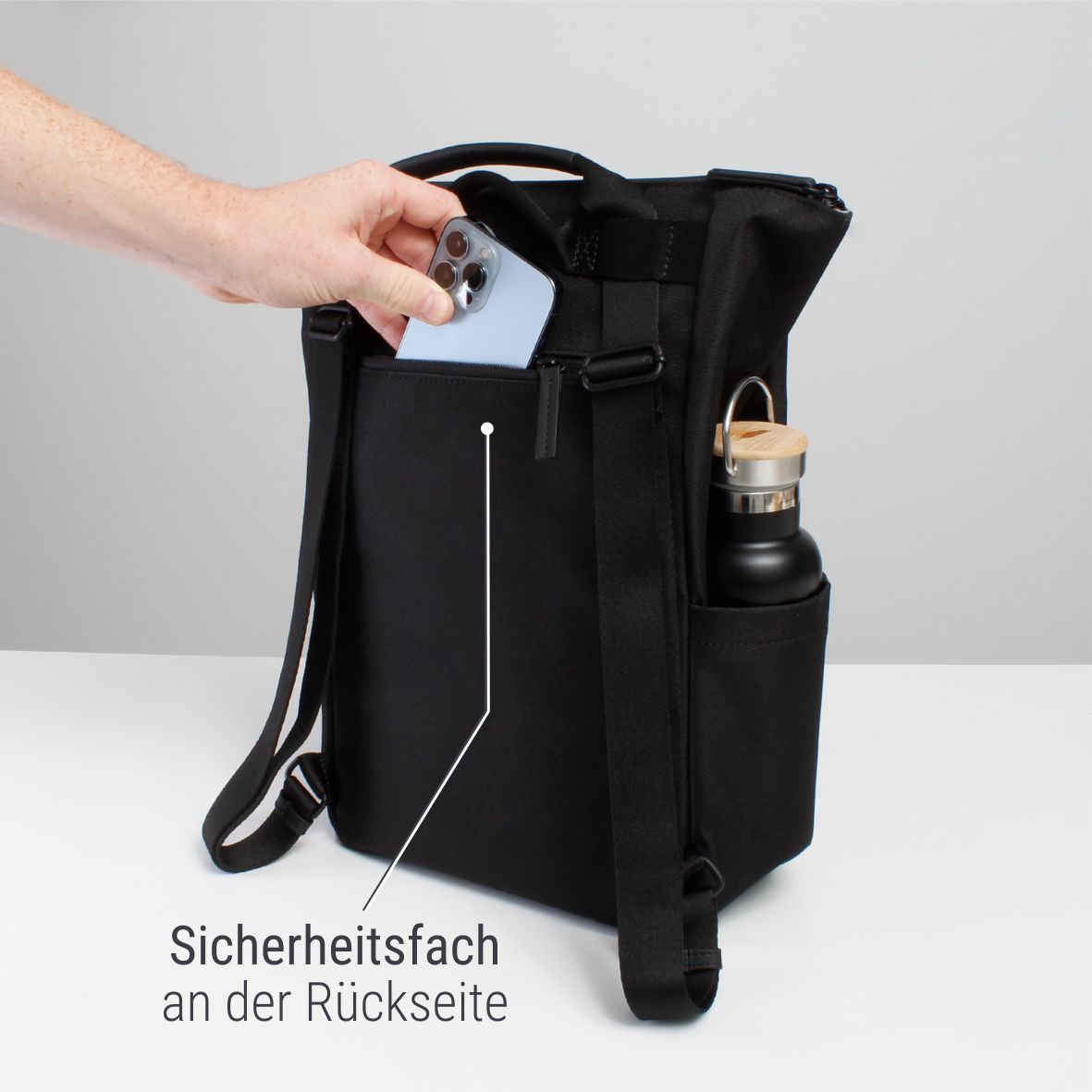 Lederrucksack Tagesrucksack Damen Elegant Herbst Winter Rucksack