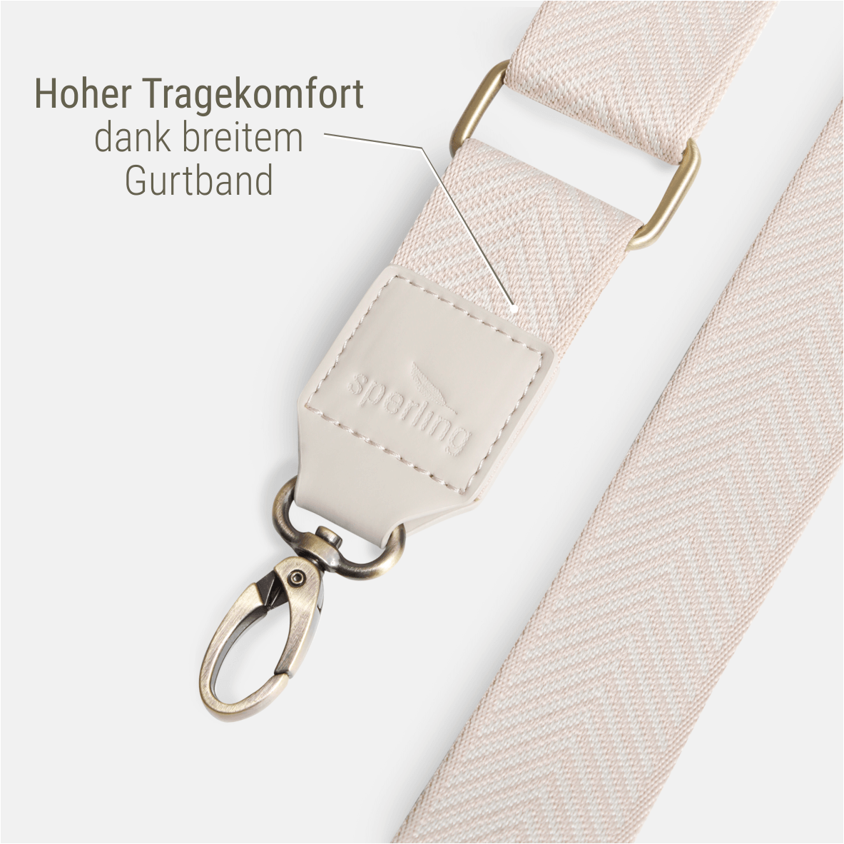 Breiter Wechselgurt für Taschen #Farbe_Stork