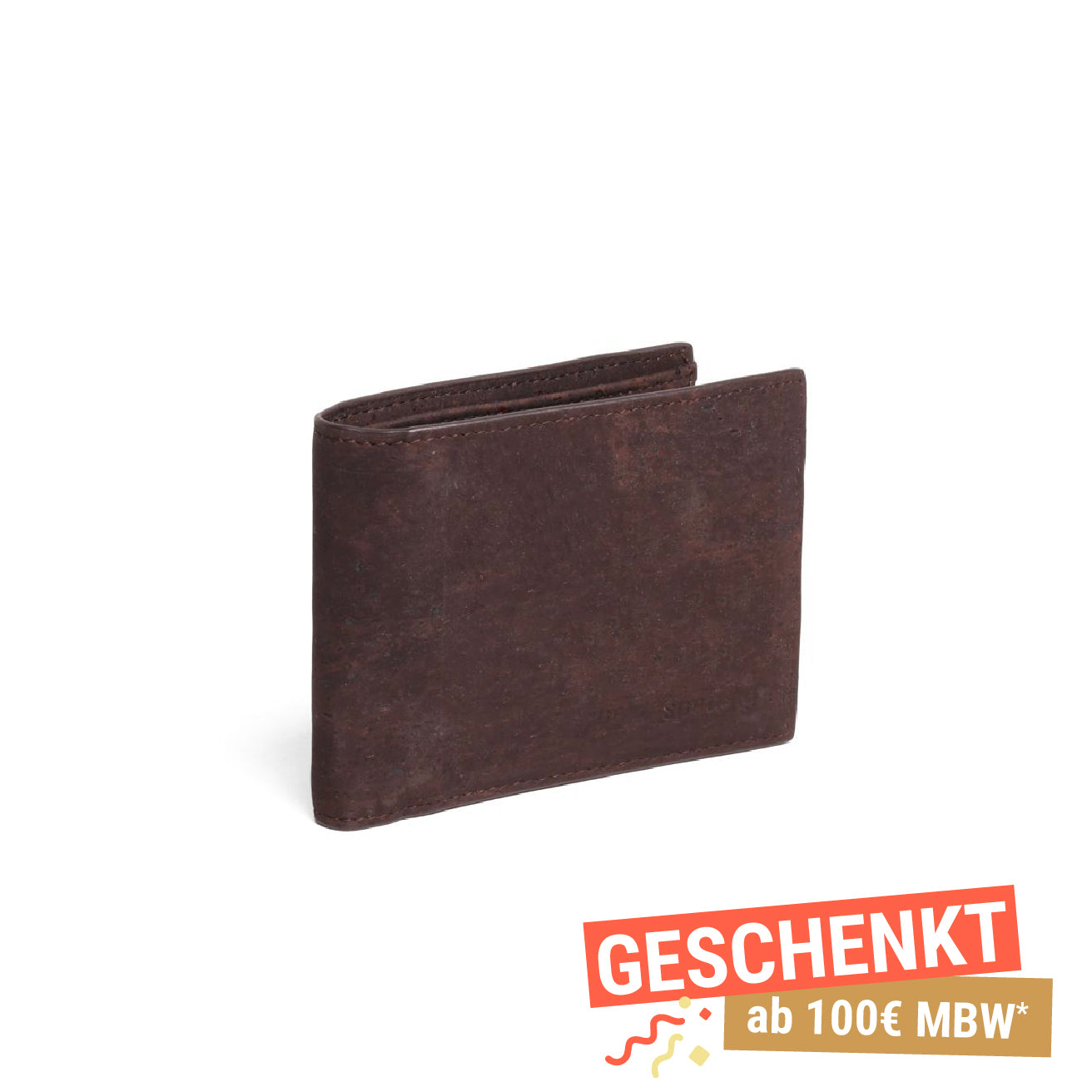 Braunes Kork-Portemonnaie für Herren mit RFID-Schutz #Farbe_Chocolate
