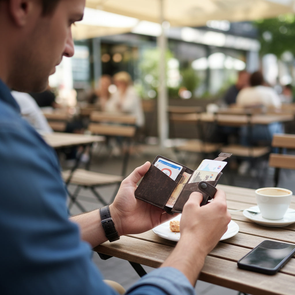 kleines Karten Portemonnaie braun #Farbe_Chocolate