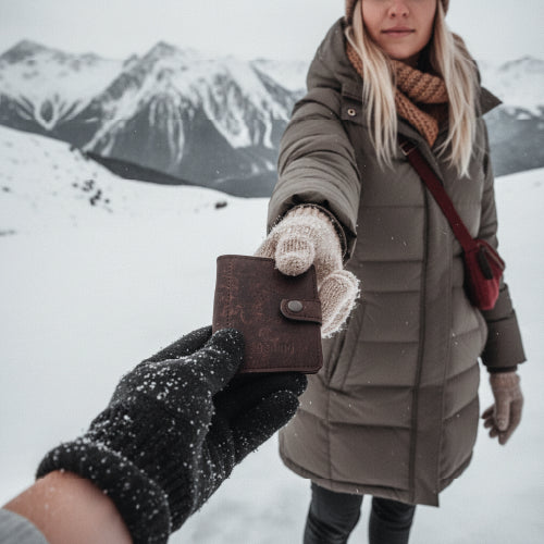 kleines Karten Portemonnaie braun #Farbe_Chocolate