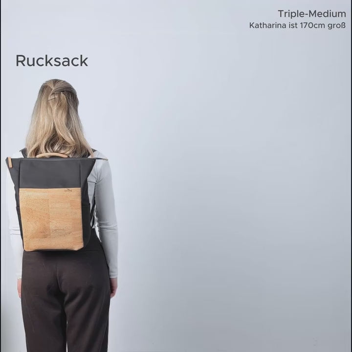 Triple: Rucksack, Tasche, Crossbody